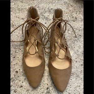 Jessica Simpson lace up flats